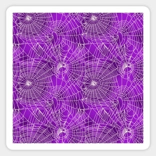 Spider Webs Royal Purple Sticker